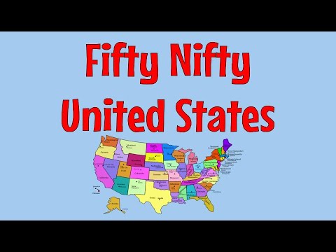 Fifty Nifty United States with Lyrics (Corrected Version)