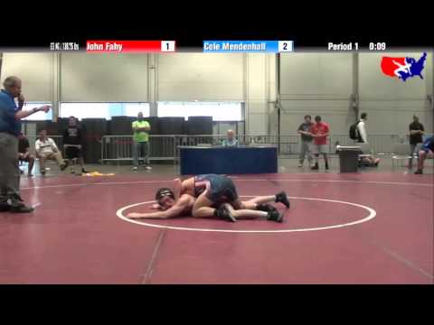 John Fahy vs. Cole Mendenhall at 2013 Junior Nationals - FILA - FS