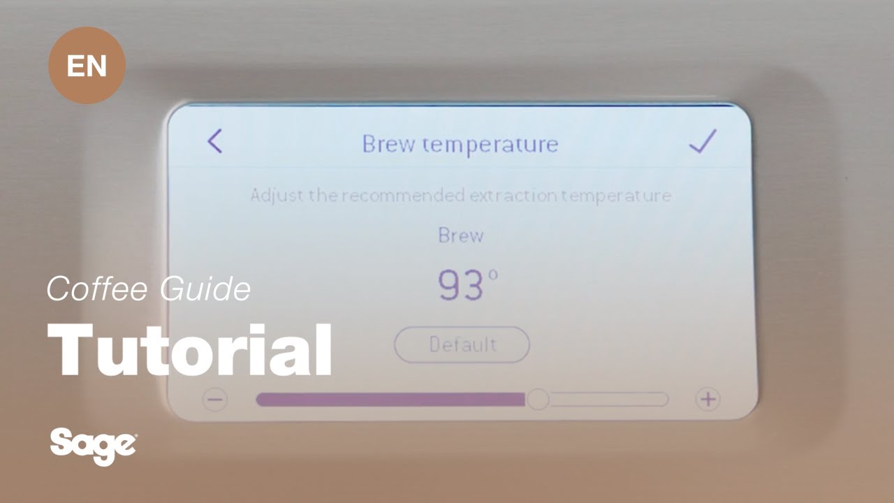 Sådan justerer du bryggetemperaturen