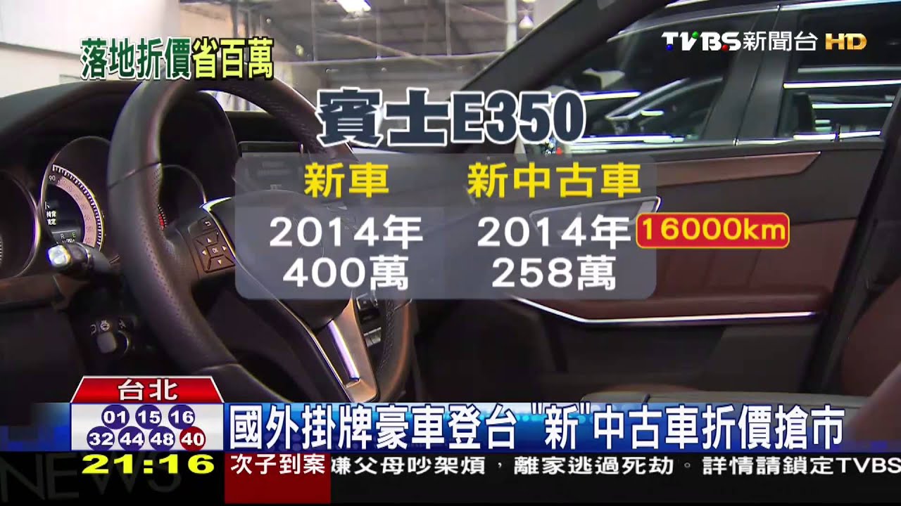 國外掛牌豪車登台 「新」中古車折價搶市