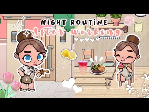 NIGHT ROUTINE AFTER WORKING ✨| AVATARWORLD | PASU