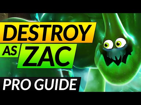 How to RANK UP FAST with ZAC - Full Guide on Paths, Matchups and Builds - LoL Jungle Guide