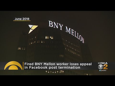 Fired BNY Mellon Worker Loses Appeal Over Facebook Post Termination