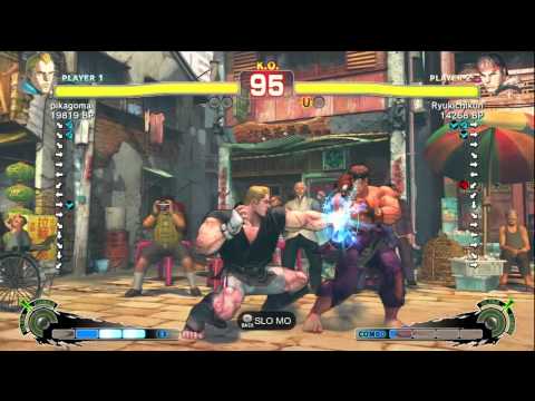 Ryukichikun [Ryu] vs pikagoma [Abel] 2/2 SSF4 Japanese Online Ranked Matches - TRUE-HD