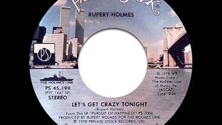 Rupert Holmes - Let&#39;s Get Crazy Tonight