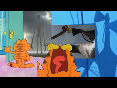 Garfield Meets Siren Head Once Again | Unnerving Images | Trevor Henderson