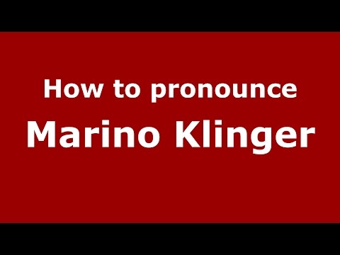 How to pronounce Marino Klinger (Colombian Spanish/Colombia)  - PronounceNames.com
