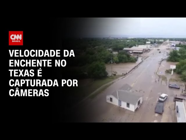 Vídeo mostra velocidade da enchente no Texas | AGORA CNN