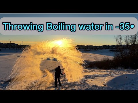 Winter experiment/ Boiling Water to Instant Vapor