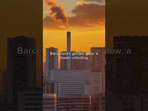 Dreamy Barcelona Sunset: Golden Hour Magic!