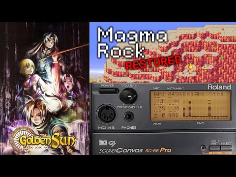 Magma Rock (Restored - Roland SC-88) - Golden Sun The Lost Age