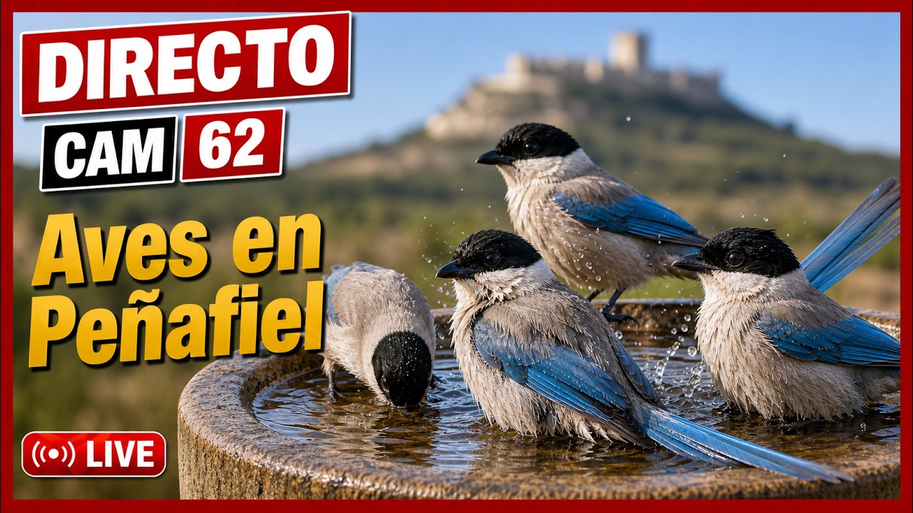 Live webcam view of Comedero de Aves del Viñedo de Peñafiel