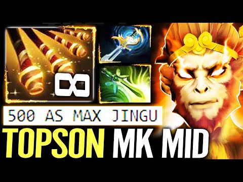 🔥 TOPSON Monkey King MID — Butterfly + Echo Sabres 500AS Max Jingu Signature Hero Dota 2 Pro
