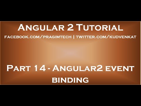 Angular2 Event Binding