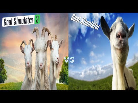 Goat Simulator 3 vs Goat Simulator - Direct Comparison! Attention to Detail