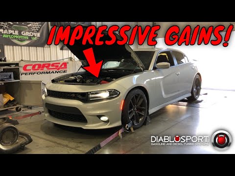 INSTALL & RESULTS 2011+ Dodge Charger Corsa CAI & DiabloSport Full Tuning Dyno Testing