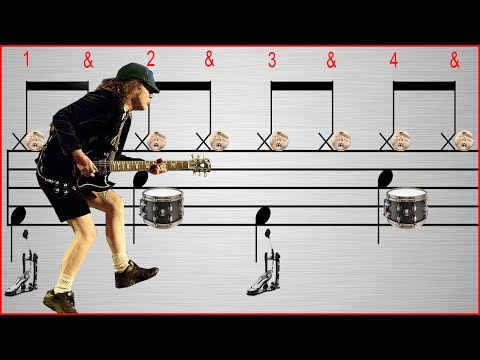 CLASSIC EIGHTH NOTE ROCK BEAT ★ PLAY-ALONG ( BEGINNER EXERCISE 03 )