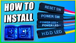 How To Connect Front Panel Wires to Motherboard when Building a Gaming PC