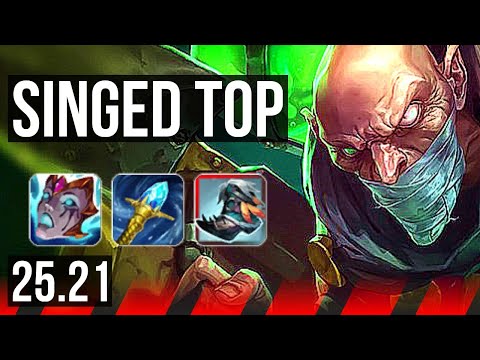 SINGED vs IRELIA (TOP) | 13/1/8, Godlike | KR Diamond | 25.21