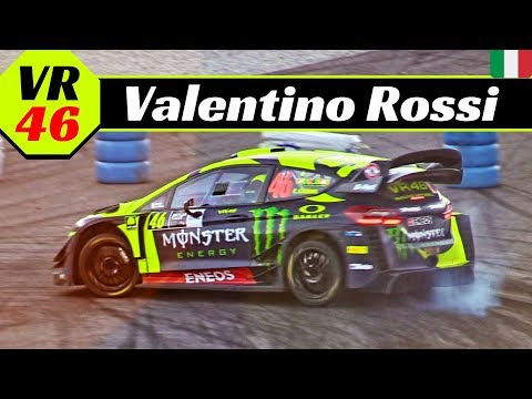 Valentino Rossi VR46 & Ford Fiesta RS WRC Plus EVO - Actions, Powerslides, Glowing Brakes & More!