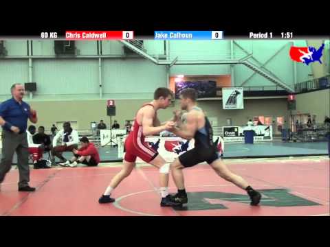 Chris Caldwell vs. Jake Calhoun at 2013 ASICS University Nationals - GR