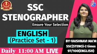 SSC Stenographer English Practice Set - 1 | Stenographer Grade C and grade D | ssc, stenographer