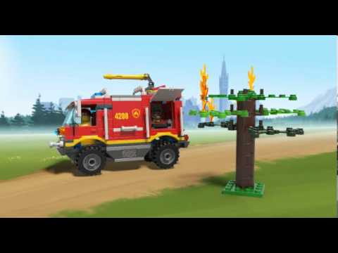 Vidéo LEGO City 4208 : Le camion de pompier tout-terrain