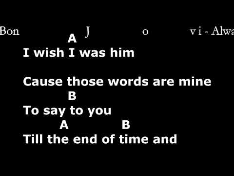 Cifra, Letra e Musica - Bon Jovi - Always