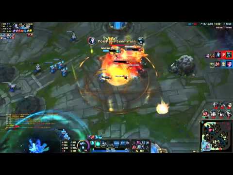 League of Legends Highlight: 2v5 Base Defense Penta