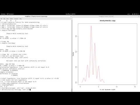 R programming: Wilcoxon test