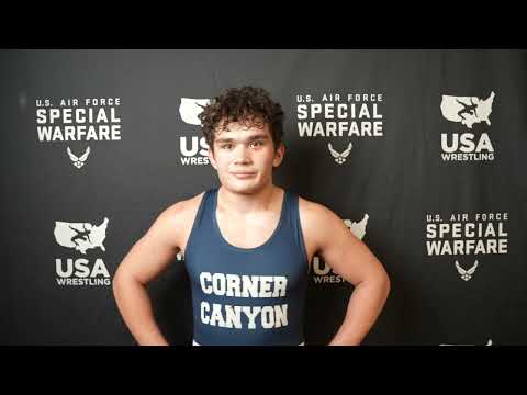 Leimana Fager (UT) wins 2025 Junior Boys Folkstyle Nationals at 215 lbs.