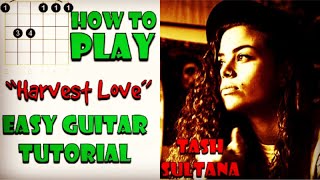 How To Play Harvest Love - (Tash Sultana) Easy Guitar Tutorial