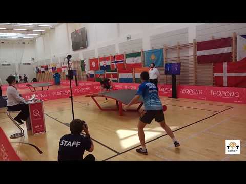 TEQPONG WC2019, SINGLES, GROUP STAGE: Tihomir Michev (BULGARIA) -  Roman KIESSLING (AUSTRIA)