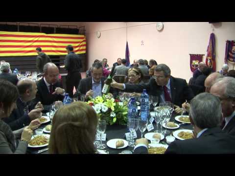 Penya barcelonista   Rebuda Ajuntament, parlaments i dinar centre civic