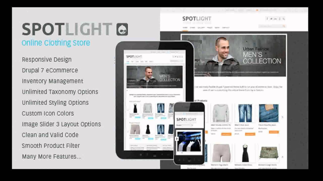Spotlight  Responsive Drupal 7 eCommerce Theme