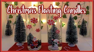 Floating Candles - DECORATIVE CHRISTMAS FLOATING CANDLES DIY