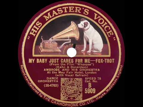 1930 Ambrose - My Baby Just Cares For Me (Sam Browne, vocal)