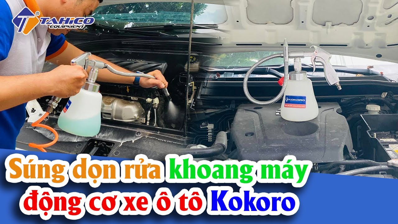 Súng dọn rửa khoang máy động cơ xe ô tô 27