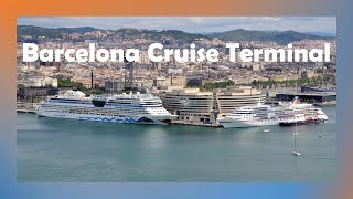 Tour of Barcelona Cruise Terminal, Costa Toscana Cruise Check in from Spain to Dubai