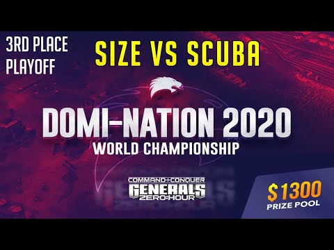 $1300 DOMI-NATION Tournament - 3RD PLACE PLAYOFF  - Size vs Scuba - C&C Generals Zero Hour