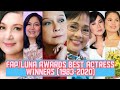 FAP LUNA AWARDS BEST ACTRESS WINNERS FROM 1983 2020