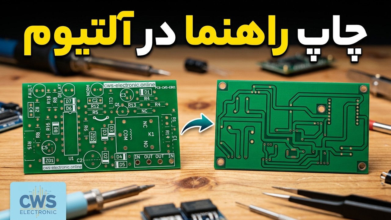 بدون چاپ راهنما مدار نسازید! (آموزش خروجی آلتیوم)
