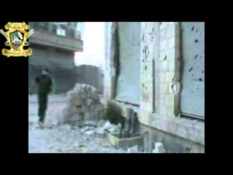 انتشار عناصر الجيش الحر في محيط كتيبة الصواريخ في قرية الغنطو في ريف حمص الشمالي