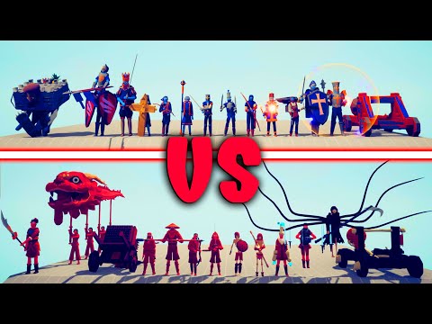 DYNASTY TEAM & SPOOKY TEAM vs MEGA MEDIEVAL TEAM | TABS - Totally Accurate Battle Simulator