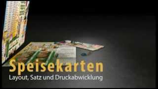 Speisekarten für Gastronomie und Imbiss Gewerbe