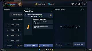 Cabal mobile: Craft Dex 2 and Str 2 rune 100%