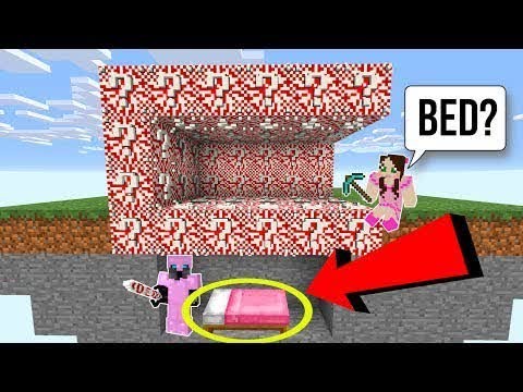 PopularMMOs Pat and Jen Minecraft: *EXTREME* CANDY LUCKY BLOCK BEDWARS! - Modded Mini-Game