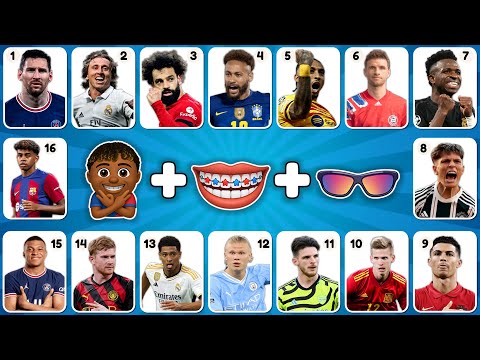 Can You Guess The Player By Song and Emoji 🤔⁉️ | Ronaldo,Messi, Neymar