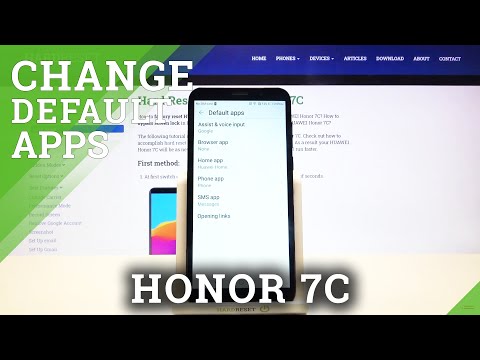 How to Manage Default Apps List – Apps Settings on HUAWEI Honor 7C