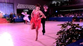 Giovanna Velazquez and Paul Cave, Am Latin Final Jive - BYU November Dancesport